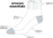 Amazon Essentials Women’s Cotton Lightly Cushioned Ankle Socks, 10 Pairs