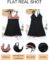 EVALESS One Piece Tankini Bathing Suits for Women Tummy Control Swimsuits Sexy Deep V Neck Print Drawstring Skirt Swimwear