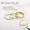 Jstyle 14K Gold Filled Rings for Women Stacking Rings Stackable Thin Gold Rings Simple Plain Pinky Thumb Statement Band Ring Comfort Fit 3Pcs 1mm 3mm