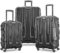 Samsonite Centric Hardside Expandable Luggage with Spinner Wheels, Black, Checked-Large 28-Inch