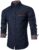 COOFANDY Men’s Casual Dress Shirt Button Down Shirts Long-Sleeve Denim Work Shirt