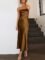 Caracilia Womens Satin Tube Sexy Backless Cut Out Formal Wedding Guest Evening Party Maxi Dresses
