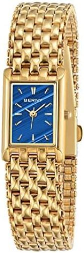 BERNY Gold Watches for Women Updated Ladies Quartz Wrist Watches Stainless Steel Band Womens Small Gold Watch Luxury Casual Fashion Bracelet Tools Included