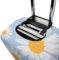 WOEZKEX Floral Daisy Purple Flower Luggage Cover Washable Travel Gear Cover 18/24/28/32 Inch Suitcase Protective Cover