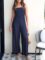 ANRABESS Women’s Casual Loose Sleeveless Tank Jumpsuits Square Collar Smocked Wide Leg Jumpsuit Rompers with Pockets