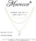 MEVECCO Layered Heart Necklace Pendant Handmade 18k Gold Plated Dainty Gold Choker Arrow Bar Layering Long Necklace for Women