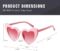 GIFIORE Heart Sunglasses Vintage Retro Oversized Heart Shaped Cat Eye Sun Glasses