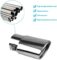 Stainless Steel Car Exhaust Tip, 2.5″ to 3.3″ Universal Car Exhaust Pipe Modification Tail Throat Tail Pipe, Steel Exhaust Tips Chrome-Plated Finish Tailpipe (Silver/A Style)