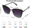 SOJOS Cateye Sunglasses for Women Fashion Mirrored Lens Metal Frame SJ1086
