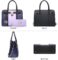 Dasein Women Ladies Handbags Purses Top Handle Satchel Tote Work Bag Shoulder Hobo Bag with Wallet Set 2pcs