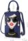 Women Novelty Lady Face Shoulder Bags Funky PU Leather Top Handle Satchel Handbags Clutch Purse for Women