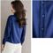 Women Autumn Fashion Luxury Shirt Long Sleeve Pleated Elegant Shirt