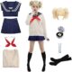 Himiko Toga Halloween Cosplay: Anime School Uniform Sailor JK Costume Dress Set