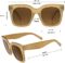 zeroUV – Oversized Fashion Retro Square Sunglasses for Women Vintage Style 50mm