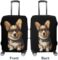 Dog Corgi with Glasses Bowtie Funny Luggage Cover Elastic Suitcase Protector Washable Travel Gear Cover Fits 19-32 Inch