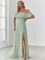 Ever-Pretty Womens Off The Shoulder Ruffle Party Dresses Side Split Beach Maxi Dress 00968