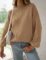 ZESICA Women’s 2023 Casual Turtleneck Long Lantern Sleeve Oversized Ribbed Knit Pullover Sweater Jumper Top