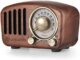 Vintage Radio Retro Bluetooth Speaker- Greadio Walnut Wooden FM Radio with Old Fashioned Classic Style, Strong Bass Enhancement, Loud Volume, Bluetooth 5.0 Wireless Connection, TF Card & MP3 Player