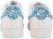 Nike Women’s Air Force 1 Low Shoes, White/Worn Blue-white-white, 8.5