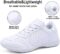 Girls White Cheer Shoes Women Lightweight Cheerleading Shoes Competition Sneakers