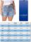 ALLEGRACE Plus Size Denim Shorts Women High Waisted Stretch Summer Jean Shorts