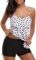 Cysincos Tankini Bathing Suits for Women Tummy Control Swimsuits Two Piece Swimwear Made of Quick Dry High Elastic Fabric
