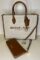 Michael Kors Mirella MD EW Logo Tote Bag bundled with Large Continental Wallet and Purse Hook