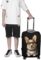 Dog Corgi with Glasses Bowtie Funny Luggage Cover Elastic Suitcase Protector Washable Travel Gear Cover Fits 19-32 Inch