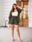 IN’VOLAND Women’s Plus Size 2 Piece Outfits Cotton Linen Shirt and Drawstring Shorts Set Summer Casual Tracksuits 2023
