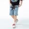 ELKNLMU Hip Hop Streetwear Denim Shorts Star Jean Shorts Harajuku Cargo Shorts Y2K
