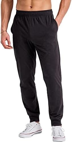 Hanes Originals Cotton Joggers, Jersey Sweatpants for Men with Pockets, 30″ Inseam