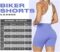 Sunzel Nunaked Crossover Biker Shorts for Women, No Front Seam V High Waist Yoga Workout Gym Shorts with Tummy Control