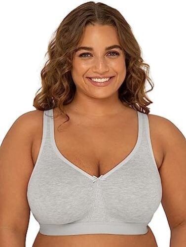 Fruit of the Loom Women’s Plus-Size Wireless Cotton Bra