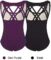 Phineein Girls Sleeveless Ballet Gymnastics Leotards – Kids Athletic Crisscross Back Dancewear Unitards