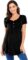 POSHGLAM Women’s Maternity Top Shirts Round Neck Ruched Pregnancy Clothes with Button Accent