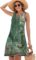ETCYY Summer Dresses for Women 2023 Trendy Boho Floral Print Cover Up Crew Neck Sleeveless Sundresses with Pockets