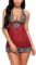Avidlove Women V-Neck Lingerie Lace Babydoll Mesh Chemise Nightwear Outfits S-4XL