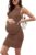 Moyabo Maternity Sleeveless Tank Dress Side Ruching Summer Bodycon Dress for Daily or Baby Shower