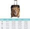 Lion with Crown King Funny Luggage Cover Elastic Suitcase Protector Washable Travel Gear Cover Fits 19-32 Inch