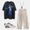 Vamtac Men’s Oversized Graphic Tee, Aesthetic Short Sleeves Shirt Casual Loose Summer Streetwear Top Hipster Printed Y2K