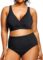 Holipick Two Piece Plus Size Swimsuits for Women High Waisted Bikini Tummy Control Bathing Suits Twist Front Swimwear