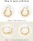 Adoyi 9 Pairs Gold Hoop Earrings Set for Women Gold Twisted Huggie Hoops Earrings 14K 18K Gold Plated for Girls Gift Lightweight