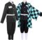 Tanjiro Cosplay Shinobu Cosplay Adult Nezuko Zenitsu Giyuu Kimono Cosplay for Halloween Anime Cosplay Women Kids