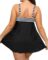Daci Plus Size Swim Dress Two Piece Tankini Swimsuits for Women Flowy Bathing Suits with Boyshort