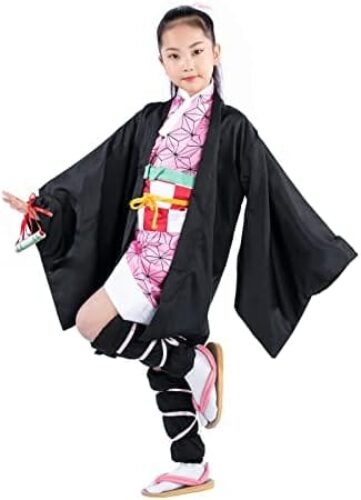 【FENGLONG-YB】Cosplay Costume Kimono Anime Costume for Children Halloween Christmas Cosplay kids Kimono
