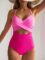 Eomenie Women’s One Piece Swimsuits Tummy Control Cutout High Waisted Bathing Suit Wrap Tie Back 1 Piece Swimsuit