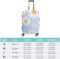 WOEZKEX Floral Daisy Purple Flower Luggage Cover Washable Travel Gear Cover 18/24/28/32 Inch Suitcase Protective Cover