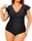Yonique Plus Size Swimsuits for Women One Piece Tummy Control Bathing Suits Ruffle Swimwear