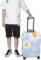 WOEZKEX Floral Daisy Purple Flower Luggage Cover Washable Travel Gear Cover 18/24/28/32 Inch Suitcase Protective Cover