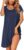 Ekouaer Women Nightgown Short Sleeve Comfy Sleepshirts Pleated Scoopneck Nightshirt